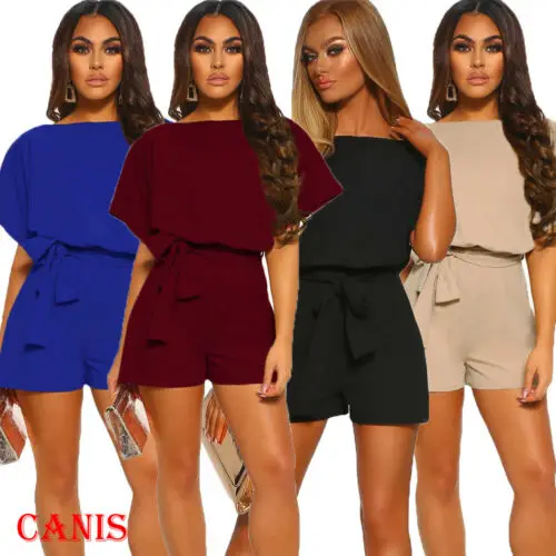 Hot Sale New Fashion Women Solid-color High-waist O-neck Lace-up Half-sleeve Wide Leg Playsuits Office Lady Summer Clothes S-2XL
Hot Sale New Fashion Women Solid-color High-waist O-neck Lace-up Half-sleeve Wide Leg Playsuits Office Lady Summer Clothes S-2XL