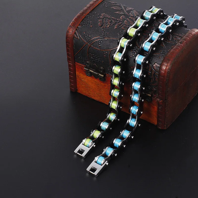 Stainless steel jewelry fashion wild motorcycle bracelet men's jewelry wholesale
Stainless steel jewelry fashion wild motorcycle bracelet men's jewelry wholesale