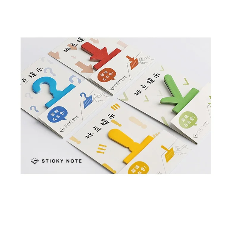 4pcs Punctuation sticky note Color excalmatory question mark memo pad Tip sticker label Stationery Office School supplies A6354
4pcs Punctuation sticky note Color excalmatory question mark memo pad Tip sticker label Stationery Office School supplies A6354