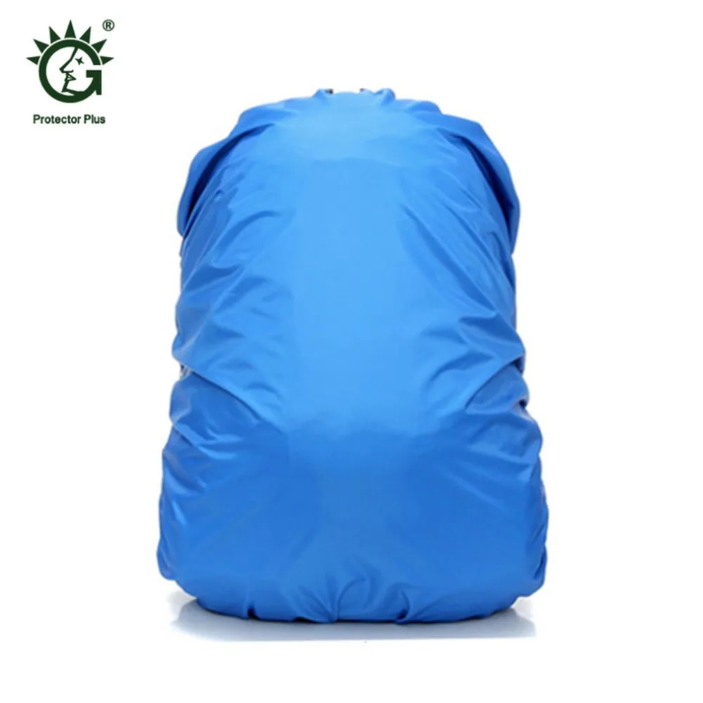 Фото Сплошной цвет регулируемый водонепроницаемый рюкзак с защитой от пыли дождевик