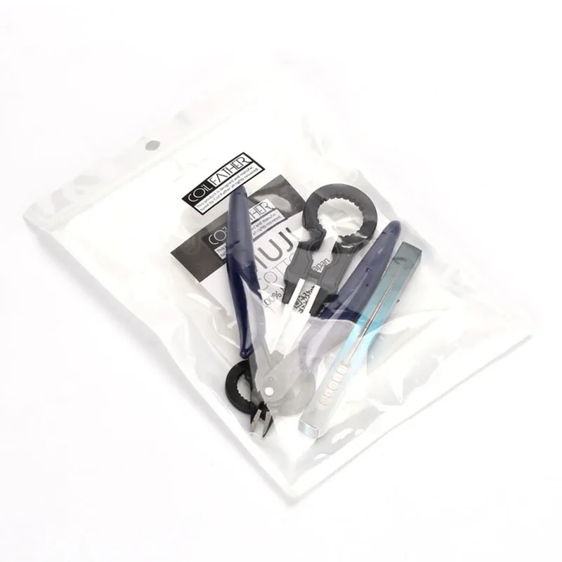 Coil Father DIY Ultimate Kit Vape E Cigarette Accessory RDA Organic Cotton Round Ceramic Tweezers Coil Jig Tool Pliers Carry Bag
Coil Father DIY Ultimate Kit Vape E Cigarette Accessory RDA Organic Cotton Round Ceramic Tweezers Coil Jig Tool Pliers Carry Bag
