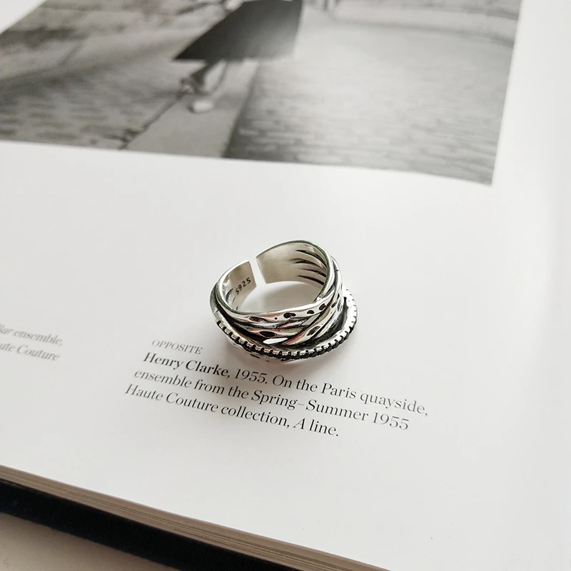 LouLeur 925 sterling silver vintage line rings silver temperament art line adjustable open rings for women fine jewelery charms
LouLeur 925 sterling silver vintage line rings silver temperament art line adjustable open rings for women fine jewelery charms