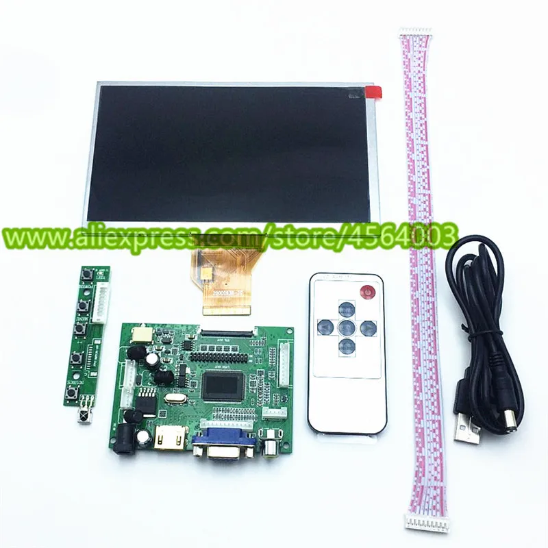 7 inch 800*480 TFT display LCD monitor Controller AT070TN90 AT070TN92 audio driver board 50pin for raspberry pi panel Module set
7 inch 800*480 TFT display LCD monitor Controller AT070TN90 AT070TN92 audio driver board 50pin for raspberry pi panel Module set