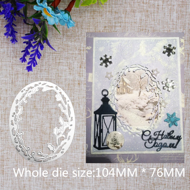 New Creative Oval Frame Metal Steel Cutting Dies Stencil DIY Craft Scrapbooking Embossing Decorative Photo Album Craft 104x76mm
New Creative Oval Frame Metal Steel Cutting Dies Stencil DIY Craft Scrapbooking Embossing Decorative Photo Album Craft 104x76mm