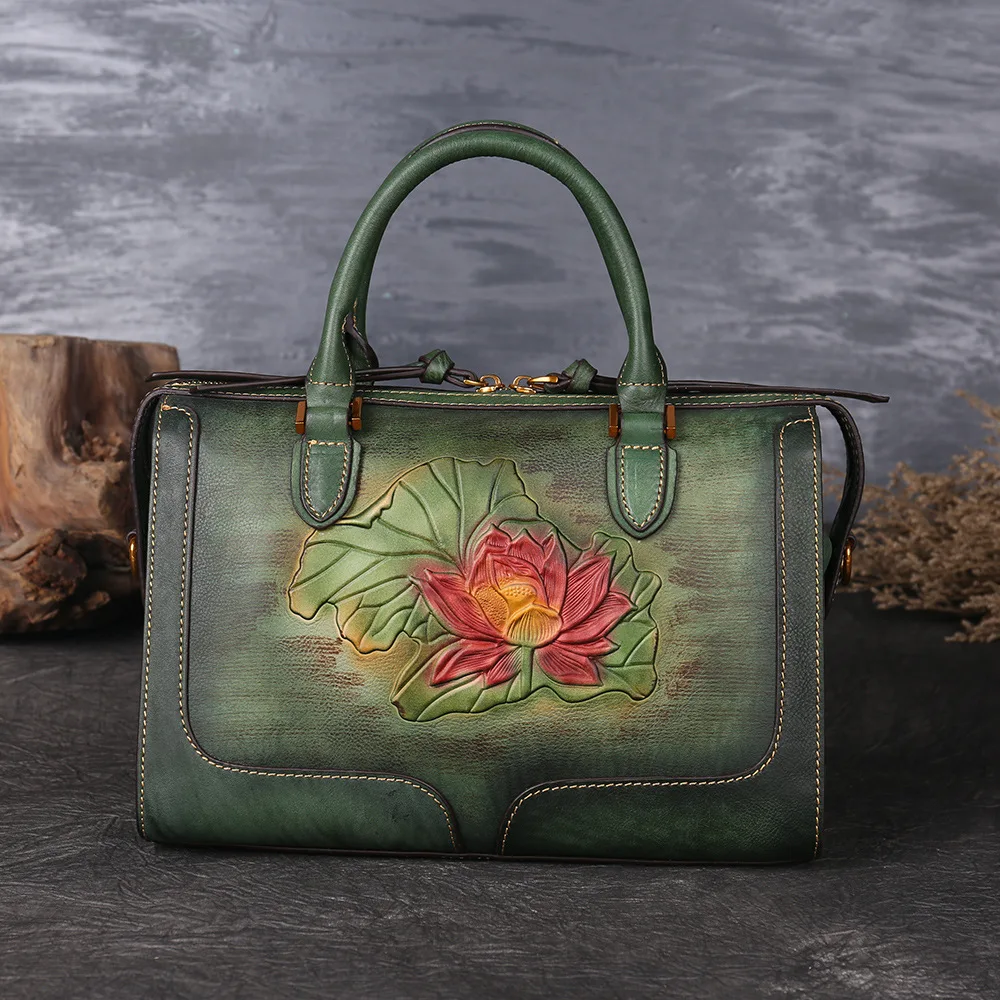 Norbinus Women Handmade Vintage Genuine Leather Handbag Ladies Retro Shoulder Messenger Bag Cow Leather Hand-printed Womans Bag
Norbinus Women Handmade Vintage Genuine Leather Handbag Ladies Retro Shoulder Messenger Bag Cow Leather Hand-printed Womans Bag