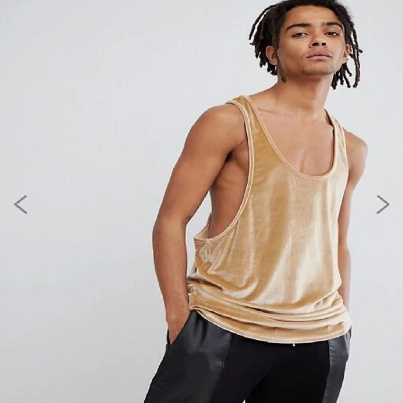 Men's Velvet Vest High Quality 2018 Spring/Summer Solid Color Casual Velour Tank Top Men Europe and America Street Mens Clothing
Men's Velvet Vest High Quality 2018 Spring/Summer Solid Color Casual Velour Tank Top Men Europe and America Street Mens Clothing