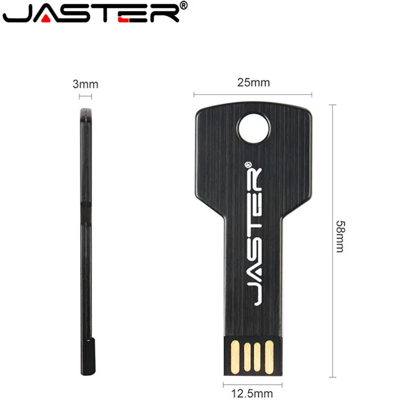 JASTER USB Flash Drive 64GB Metal Key Pendrive 64GB Waterproof Pen Drive USB 2.0 USB Stick Memory Stick USB Flash Custom Metal
JASTER USB Flash Drive 64GB Metal Key Pendrive 64GB Waterproof Pen Drive USB 2.0 USB Stick Memory Stick USB Flash Custom Metal
