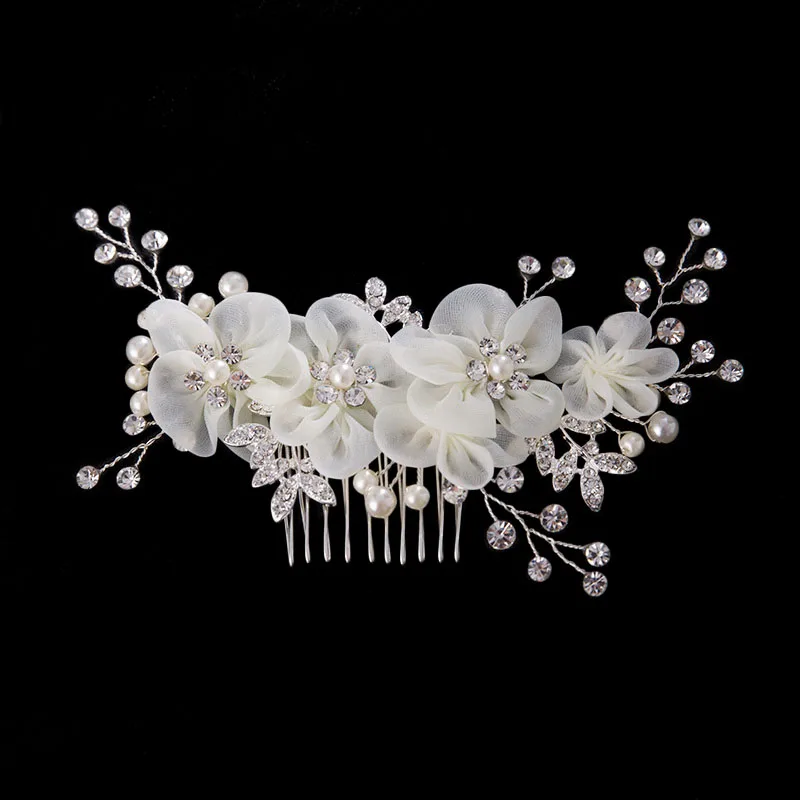 White Flower Rhinestone Hair Comb Hairpins Wedding Hair Accessories Women Bridesmaid Bridal Headpiece Hair Ornaments Jewelry SL
White Flower Rhinestone Hair Comb Hairpins Wedding Hair Accessories Women Bridesmaid Bridal Headpiece Hair Ornaments Jewelry SL