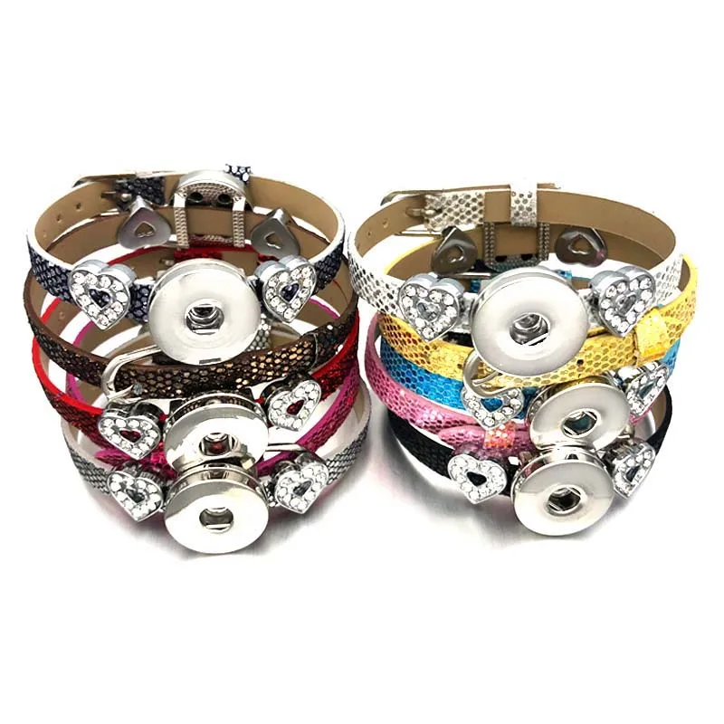 Hot Sale 10 Colors PU Leather 021 Fashion 18mm Snap Button Bracelet Interchangeable Charm Jewelry For Women Kids Teenager 20cm
Hot Sale 10 Colors PU Leather 021 Fashion 18mm Snap Button Bracelet Interchangeable Charm Jewelry For Women Kids Teenager 20cm