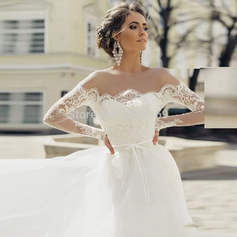Женское свадебное платье It's yiiya, Белое Бальное Платье с длинными рукавами и открытыми плечами на лето 2020
Женское свадебное платье It's yiiya, Белое Бальное Платье с длинными рукавами и открытыми плечами на лето 2020
