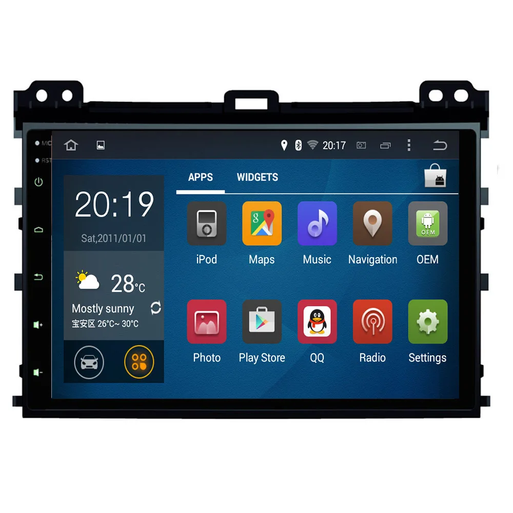 Автомобильный dvd плеер 2 din android 10 мультимедийный для Toyota Prado 120 Land Cruiser 2004 2009