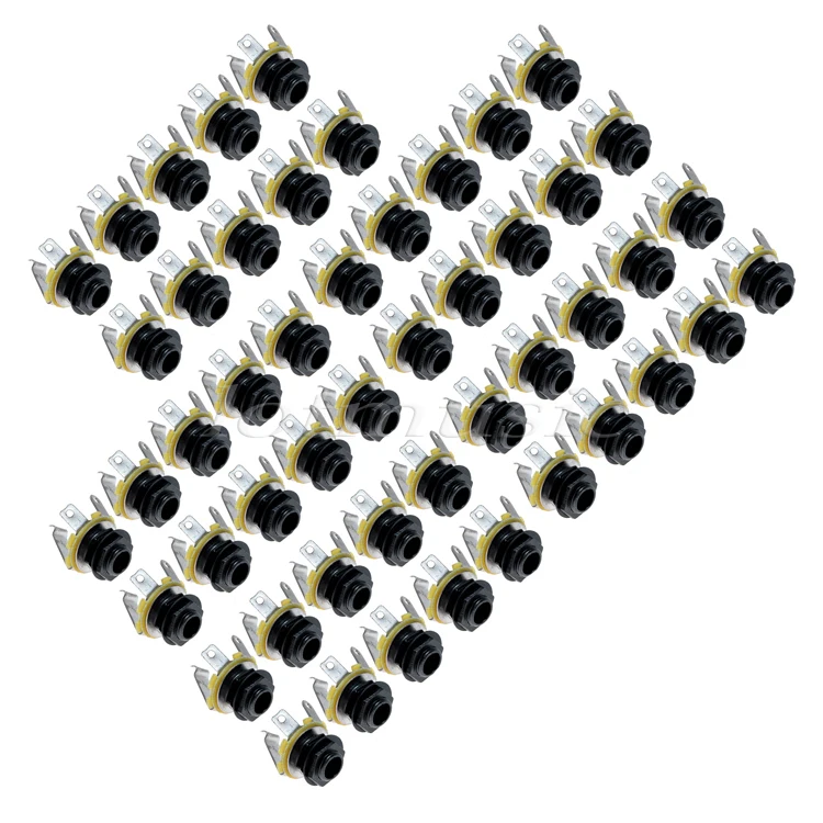 50 шт. моно входные гнезда для гитары 1/4 дюйма 6 35 мм|for guitar|input jackguitar socket |