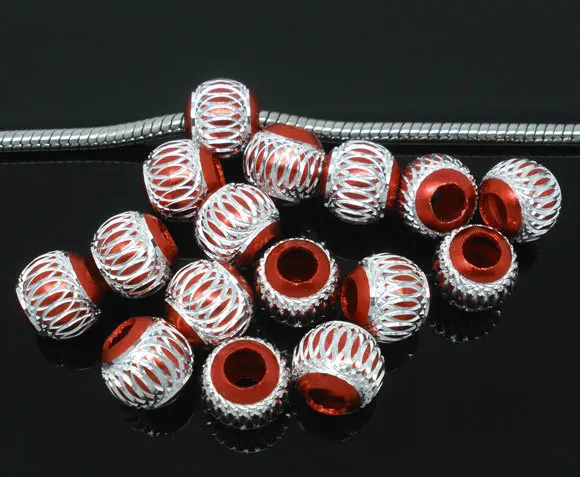Free Shipping 100pcs Red Silver Plated Carved Lantern Aluminium Beads Fit European Charm Bracelet 12x11mm
Free Shipping 100pcs Red Silver Plated Carved Lantern Aluminium Beads Fit European Charm Bracelet 12x11mm