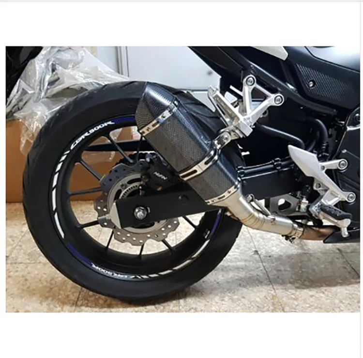 Motorcycle Exhaust System Muffler With DB Killer Middle Link Tube for Honda CBR500R CB500X CB500F
Motorcycle Exhaust System Muffler With DB Killer Middle Link Tube for Honda CBR500R CB500X CB500F