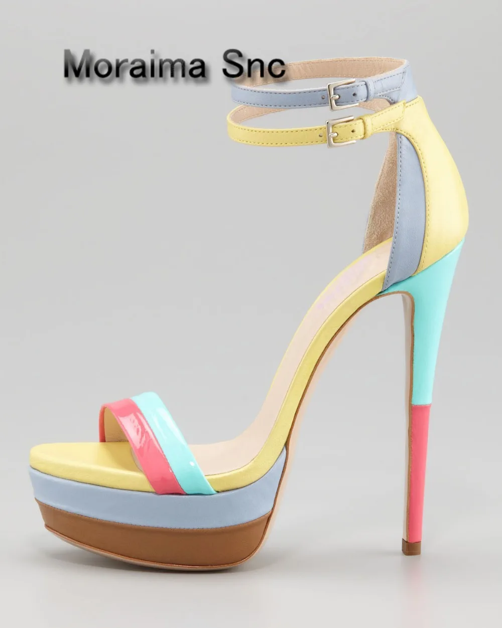 Moraima Snc brand women shoes platform sandals Patent leather mixed corols ladies shoes gladiator sandals women sandalias mujer
Moraima Snc brand women shoes platform sandals Patent leather mixed corols ladies shoes gladiator sandals women sandalias mujer