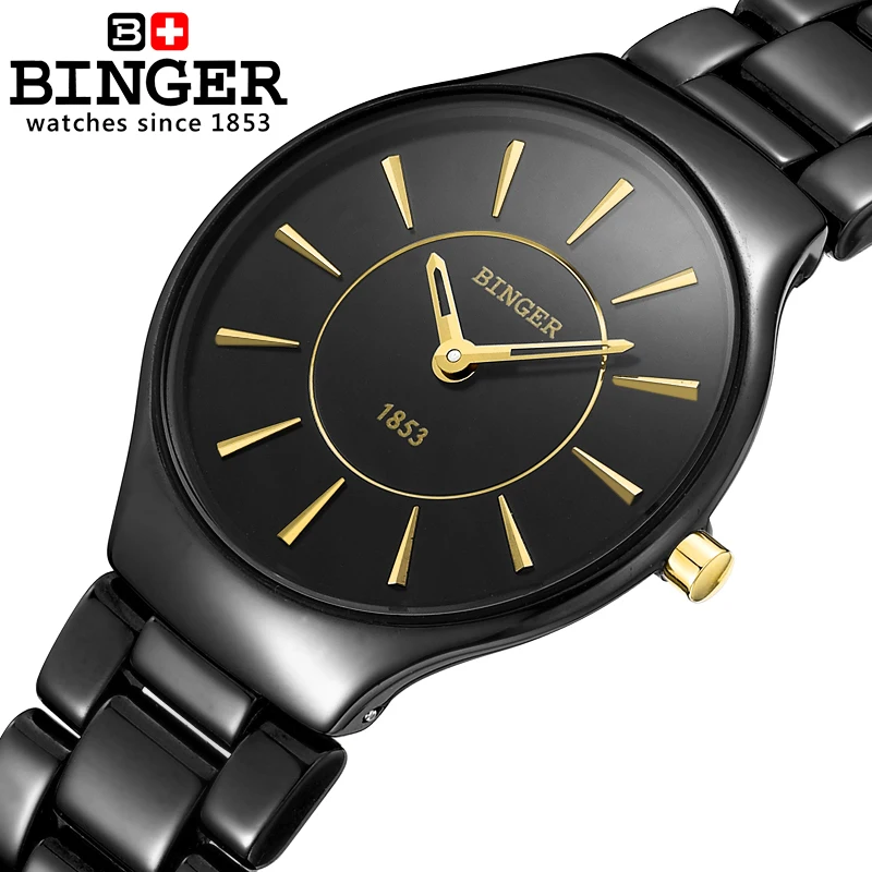 Switzerland Binger Space ceramic quartz Women's watch fashion lovers style luxury brand Wristwatches Water Resistant B8006-4
Switzerland Binger Space ceramic quartz Women's watch fashion lovers style luxury brand Wristwatches Water Resistant B8006-4