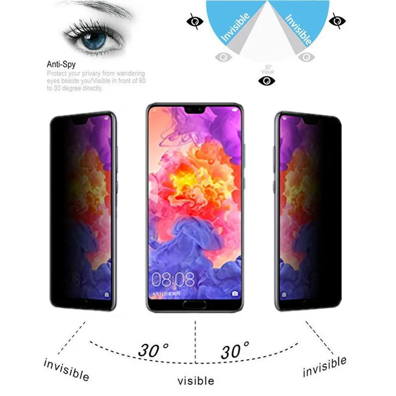 Защитное стекло для сохранения личной информации Анти-шпион huawei P20 Pro P10Plus Honor