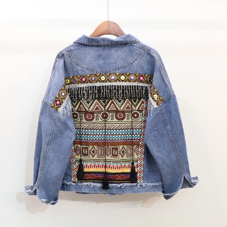 Jaqueta Feminina Bomber Jaquetas Feminino Casaco Jean Jackets Women Heavy Work Handmade Beaded Loose Long-sleeved Jacket Female
Jaqueta Feminina Bomber Jaquetas Feminino Casaco Jean Jackets Women Heavy Work Handmade Beaded Loose Long-sleeved Jacket Female