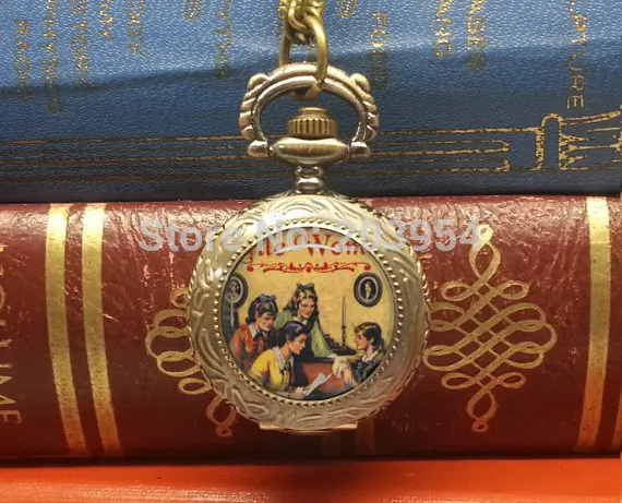 Handmade Little women quartz steampunk antique pocket watch 1pcs/lot necklace pendant vintage style for womens xmas gift mens
Handmade Little women quartz steampunk antique pocket watch 1pcs/lot necklace pendant vintage style for womens xmas gift mens