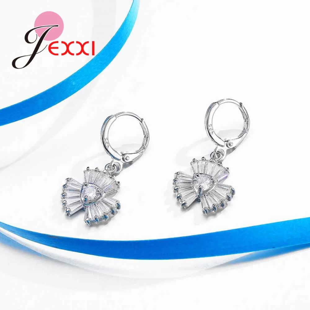 Luxury Clear&White Wedding Jewelry Sets 925 Sterling Silver Earrings&Necklace Sets Shining CZ Zircon Bridal Jewelry Sets
Luxury Clear&White Wedding Jewelry Sets 925 Sterling Silver Earrings&Necklace Sets Shining CZ Zircon Bridal Jewelry Sets