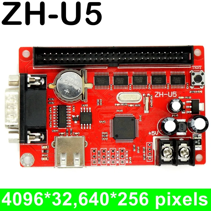 ZH-U5 USB и последовательный порт, светодиодная карта управления 4096*32,640*256 пикселей для P10 F3.75 F5.0 P4.75, модуль дисплея, электронный рекламный щит
ZH-U5 USB и последовательный порт, светодиодная карта управления 4096*32,640*256 пикселей для P10 F3.75 F5.0 P4.75, модуль дисплея, электронный рекламный щит