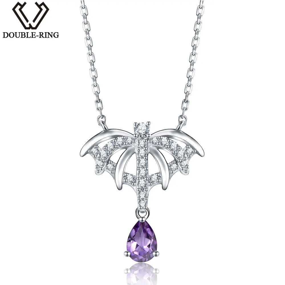 DOUBLE-R 0.4ct настоящие натуральные подвески из аметиста, ожерелья для женщин, Настоящее серебро 925 пробы, классические изящные свадебные украше...
DOUBLE-R 0.4ct настоящие натуральные подвески из аметиста, ожерелья для женщин, Настоящее серебро 925 пробы, классические изящные свадебные украше...