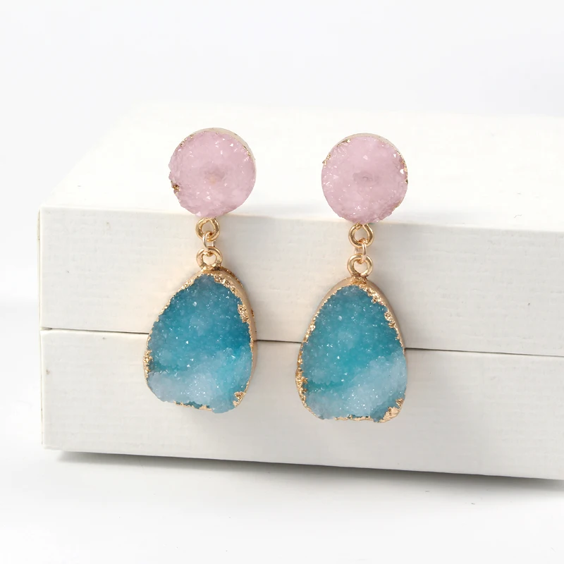 1Pair Fashion Resin Stone Water Drop Earrings For Women Beautiful Gold Color Dangle Earring Jewelry pendientes mujer moda
1Pair Fashion Resin Stone Water Drop Earrings For Women Beautiful Gold Color Dangle Earring Jewelry pendientes mujer moda