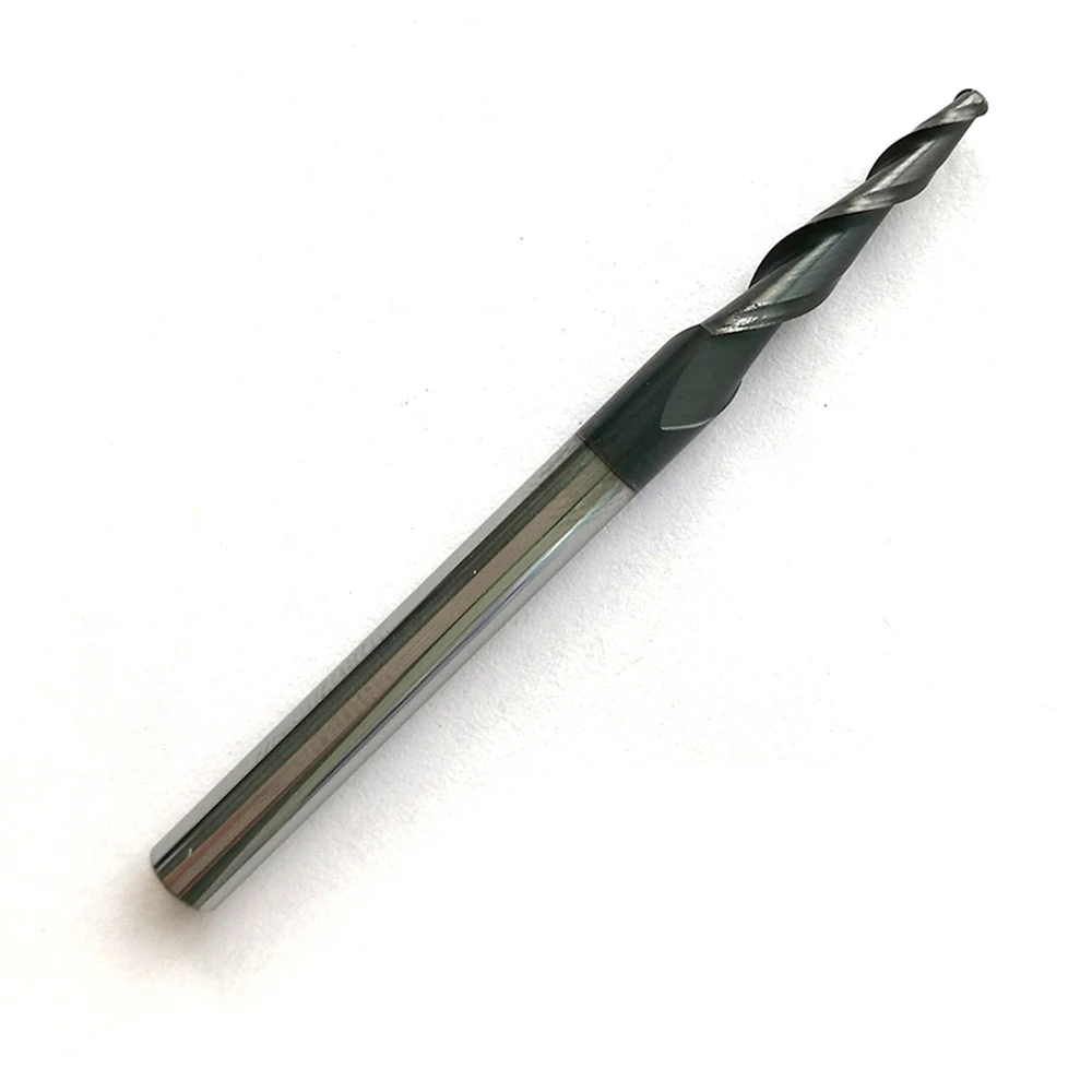 2pcs HRC55 R1.0*D4*15*50L*2F Tungsten solid carbide Coated Taper Ball Nose End Mills taper and cone endmills
2pcs HRC55 R1.0*D4*15*50L*2F Tungsten solid carbide Coated Taper Ball Nose End Mills taper and cone endmills