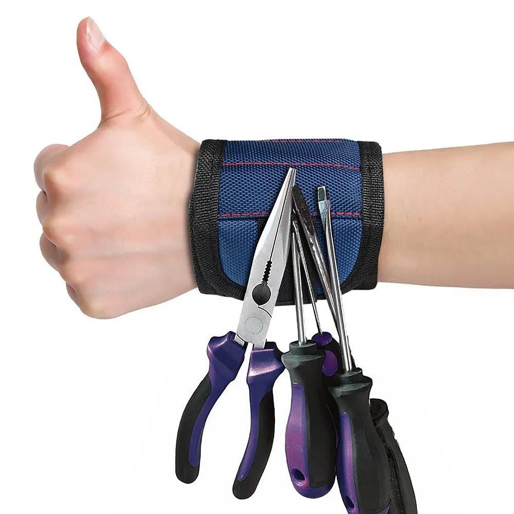 Pocket Super 5 Magnet Wristband Tool Adjustable Tool Wrist Bands for Screws Nails Nuts Bolts Hand free Drill Bit tools Holder
Pocket Super 5 Magnet Wristband Tool Adjustable Tool Wrist Bands for Screws Nails Nuts Bolts Hand free Drill Bit tools Holder