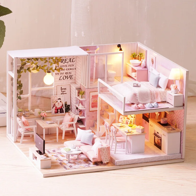 Miniature Diy Dollhouse Music Box New 3D Wooden Manual Assembly Building Model Accessories Bedroom Furniture Toys for Children
Miniature Diy Dollhouse Music Box New 3D Wooden Manual Assembly Building Model Accessories Bedroom Furniture Toys for Children