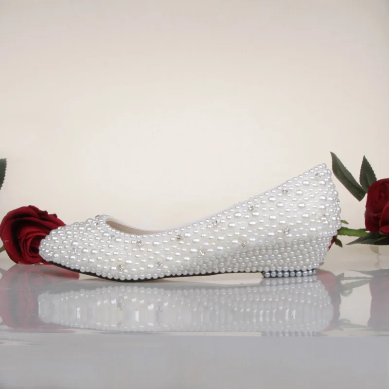 Sweetness Spring White Ivory Pearl Wedding Shoes Fashion Low Wedge Heel Bridal Shoes Prom Dancing Dress Shoes Bridesmaid Shoes
Sweetness Spring White Ivory Pearl Wedding Shoes Fashion Low Wedge Heel Bridal Shoes Prom Dancing Dress Shoes Bridesmaid Shoes