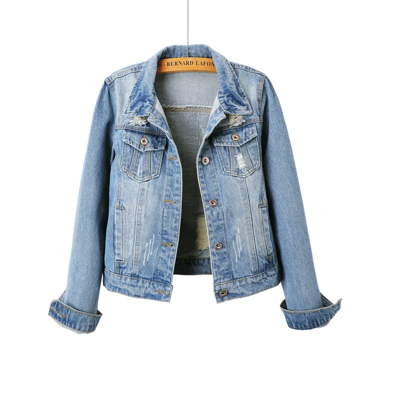 Jacket female new brief paragraph cultivate one's morality show thin students long sleeve in the spring and autumn jeans jacket
Jacket female new brief paragraph cultivate one's morality show thin students long sleeve in the spring and autumn jeans jacket