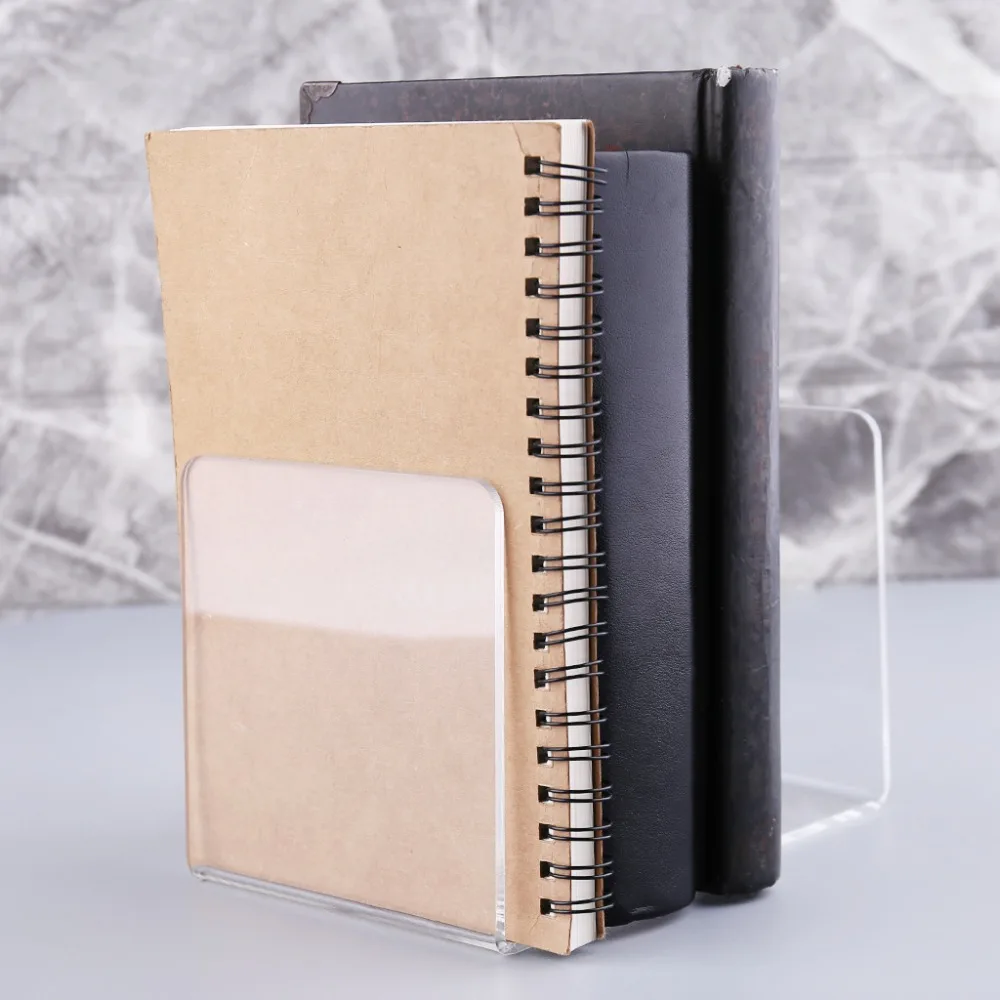2Pcs Clear Acrylic Bookends L-shaped Desk Organizer Desktop Book Holder School Stationery Office Accessories
2Pcs Clear Acrylic Bookends L-shaped Desk Organizer Desktop Book Holder School Stationery Office Accessories