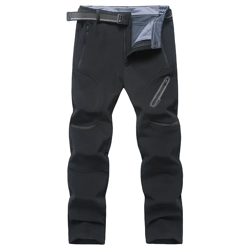 Outdoor men's soft shell with fleece thermal shock mountaineering trousers wind - proof waterproof wear - resistant ski pants
Outdoor men's soft shell with fleece thermal shock mountaineering trousers wind - proof waterproof wear - resistant ski pants