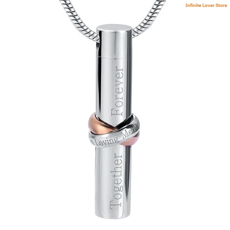 IJD9944 Wholesale 20Pcs In Loving Memory Collar Stainless Steel Together Forever Cylinder Cremation Memorial Urn Ash Necklace
IJD9944 Wholesale 20Pcs In Loving Memory Collar Stainless Steel Together Forever Cylinder Cremation Memorial Urn Ash Necklace