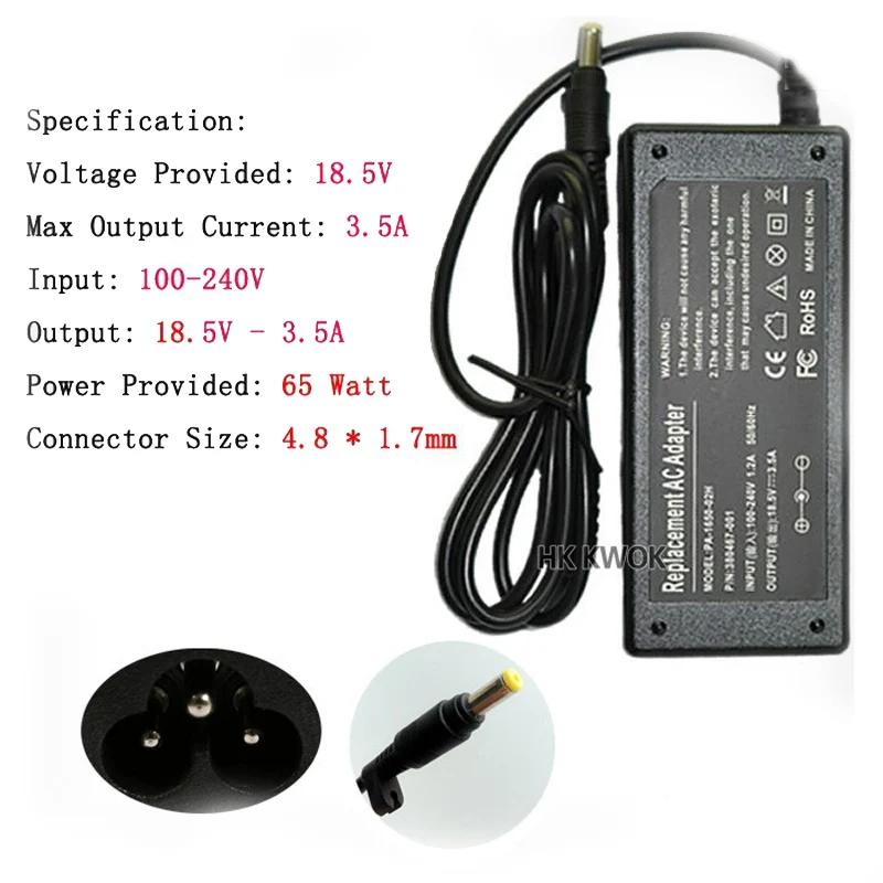Новый блок питания для ноутбука hp compaq 500 510 520 530 540 550 18,5 4,8 CQ515, 1,7 В, 620 А, 625 x мм
Новый блок питания для ноутбука hp compaq 500 510 520 530 540 550 18,5 4,8 CQ515, 1,7 В, 620 А, 625 x мм