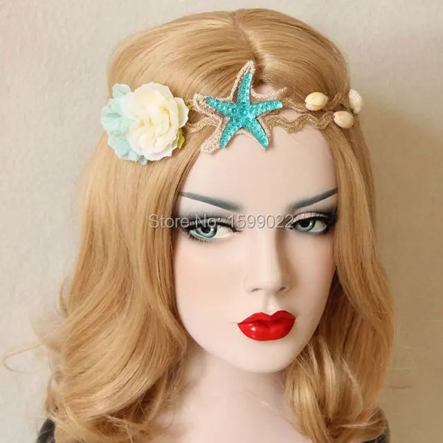 Chic Stretchy Acrylic Starfish Headband Fabric Rose Flower Conch Shell Hair Accessories Coastal Beach Wedding Headpiece Headwear
Chic Stretchy Acrylic Starfish Headband Fabric Rose Flower Conch Shell Hair Accessories Coastal Beach Wedding Headpiece Headwear