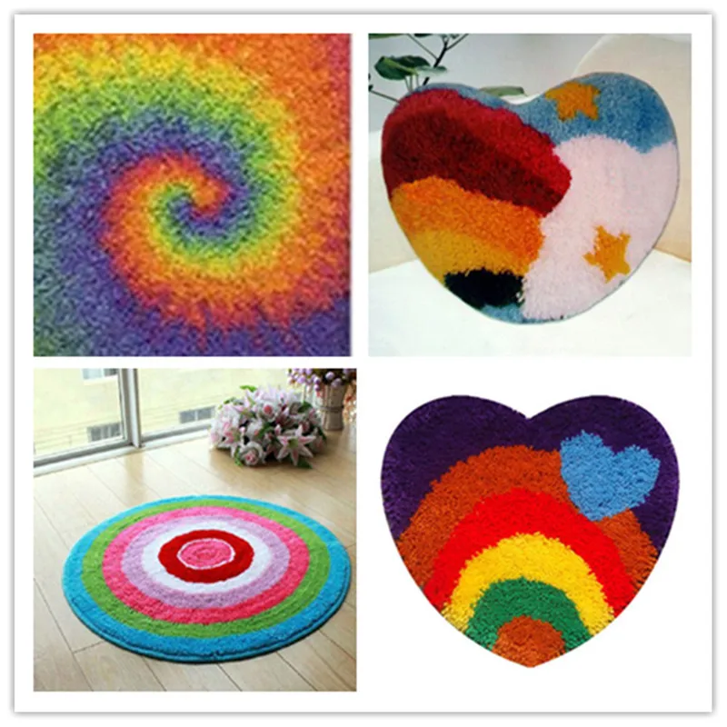 USA shipping Latch Hook Kit Rug Cushion Pillow Mat DIY Craft Rainbow Cross Stitch Needlework Crocheting Rug Embroidery 8
USA shipping Latch Hook Kit Rug Cushion Pillow Mat DIY Craft Rainbow Cross Stitch Needlework Crocheting Rug Embroidery 8