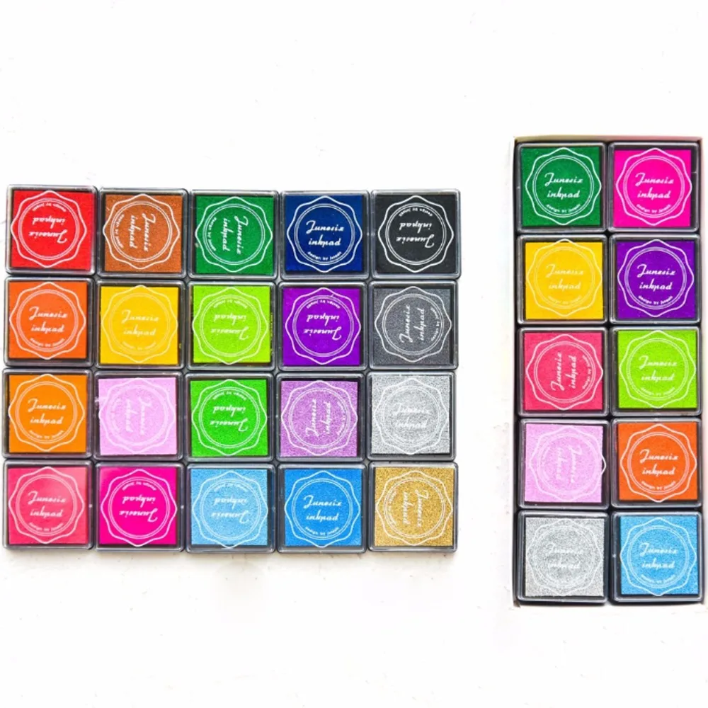 4*4cm finger painting color ink pad rubber cute child teacher seal printing table 20 colors set
4*4cm finger painting color ink pad rubber cute child teacher seal printing table 20 colors set