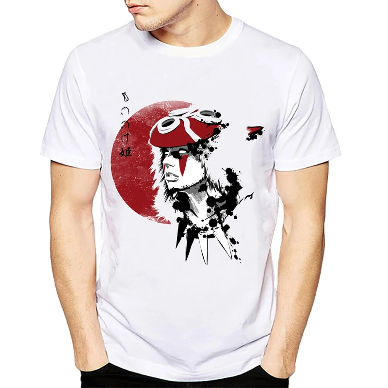 Футболка Mononoke Wolfs Blood & Swordsman креативная футболка с японским аниме Ghibli модные