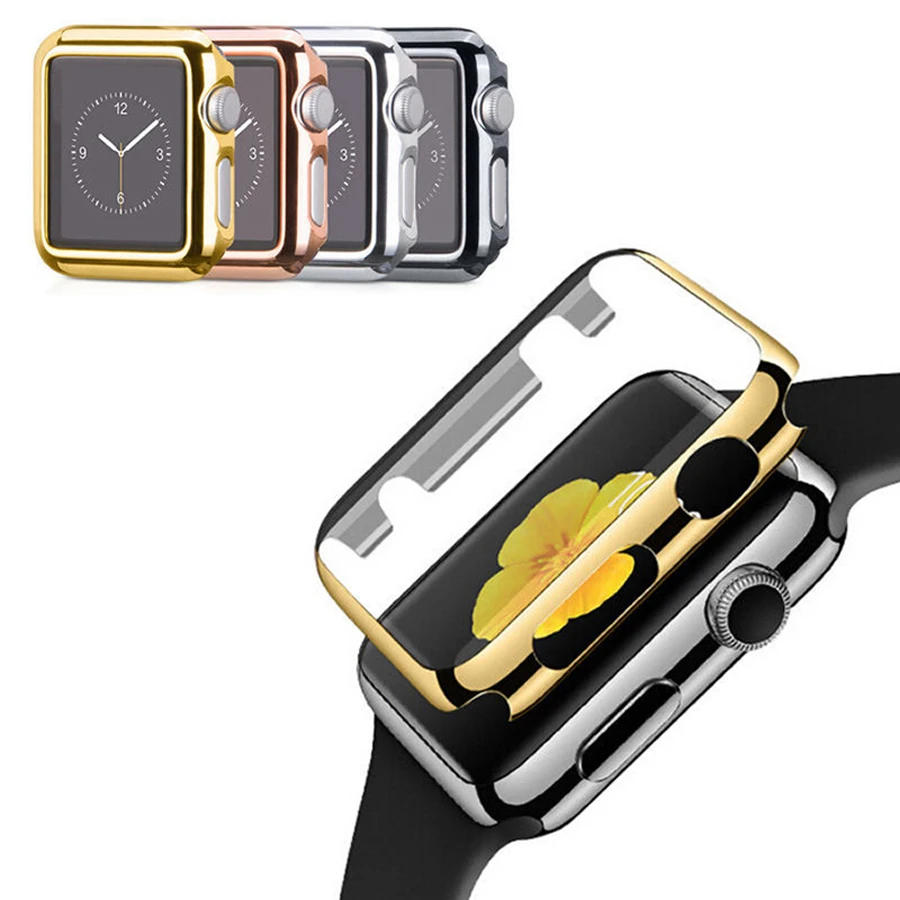 Plastic Protective Cover Case with Screen Protector for Apple Watch Series 2 3 42mm 38mm Plating Cover Shell for iWatch
Plastic Protective Cover Case with Screen Protector for Apple Watch Series 2 3 42mm 38mm Plating Cover Shell for iWatch