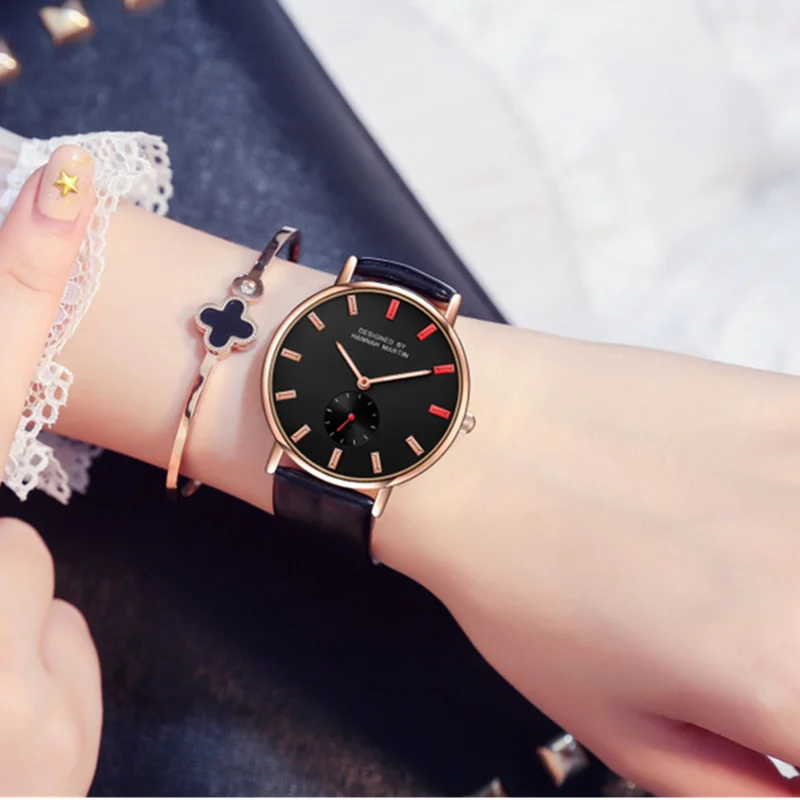 Hannah Martin Fashion Watch Luxury Ladies Watch Women Watches Leather Strap Women's Watches Clock saat montre femme relogio
Hannah Martin Fashion Watch Luxury Ladies Watch Women Watches Leather Strap Women's Watches Clock saat montre femme relogio