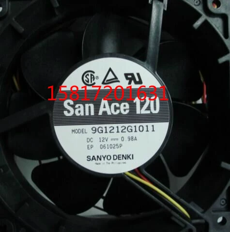 Original SANYO 9G1212G1011 12V 0.98A 12038 120 * 120 * 38MM Double Ball Fan 
Original SANYO 9G1212G1011 12V 0.98A 12038 120 * 120 * 38MM Double Ball Fan