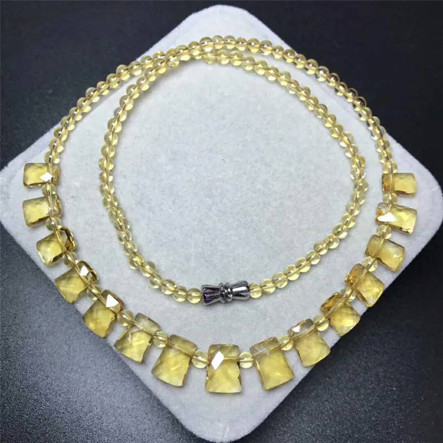 Genuine Natural Citrine Necklace Pendant Women Rectangle Bead Pendant Long Chain Necklace Yellow Crystal Quartz 5mm AAAAAA
Genuine Natural Citrine Necklace Pendant Women Rectangle Bead Pendant Long Chain Necklace Yellow Crystal Quartz 5mm AAAAAA