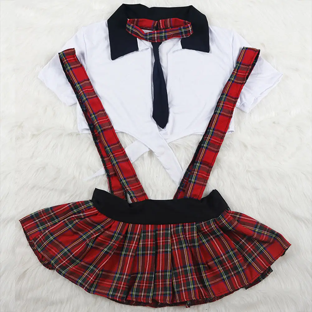 Women's Sexy Uniform Maid Lingerie Schoolgirls Role Cosplay Fancy Dress Outfits Plaid Clothes Sets Feather Costume
Women's Sexy Uniform Maid Lingerie Schoolgirls Role Cosplay Fancy Dress Outfits Plaid Clothes Sets Feather Costume