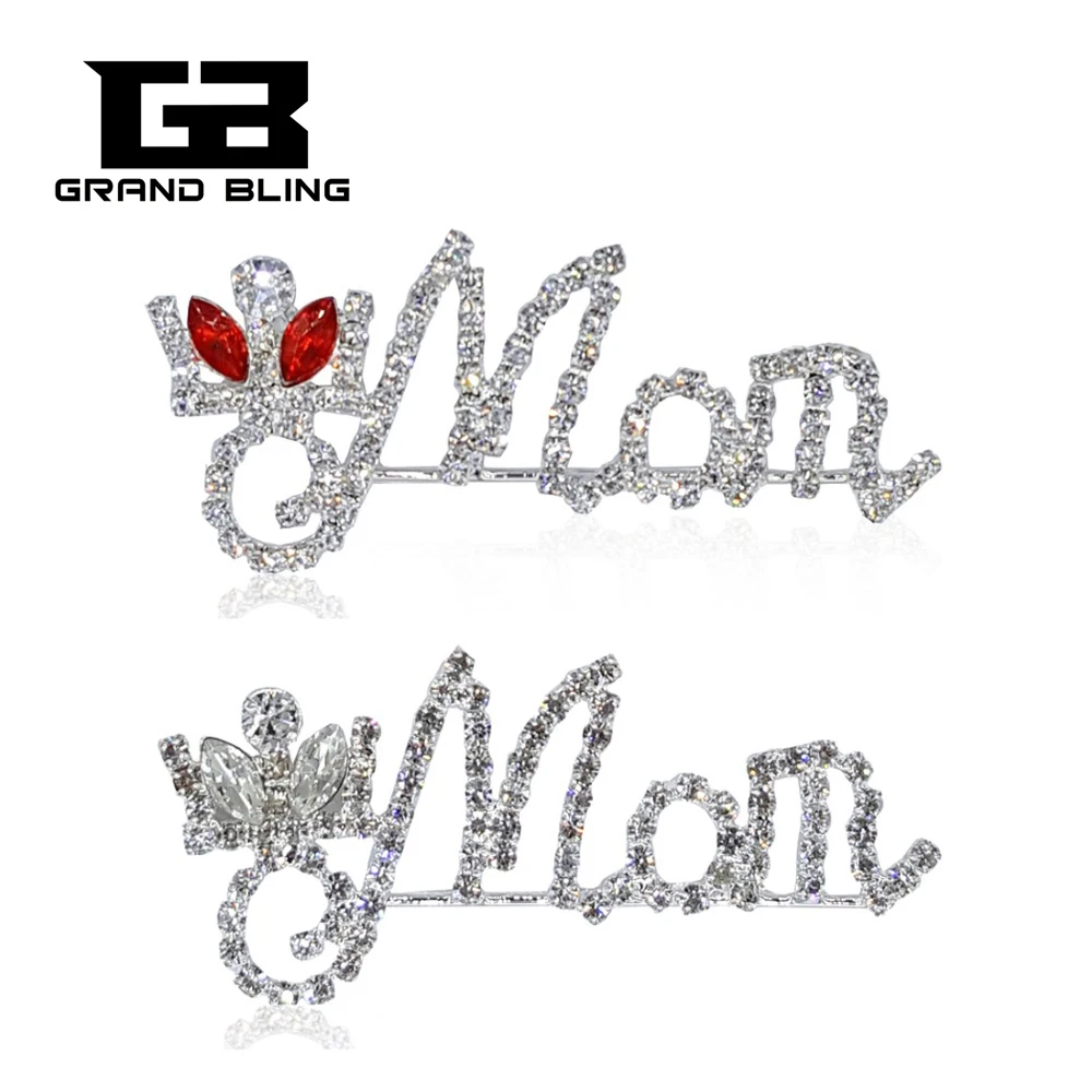 Fantasic Design Blingbling Crystal Brooch Jewelry "MOM" Word Pin Gift for Mother's day
Fantasic Design Blingbling Crystal Brooch Jewelry "MOM" Word Pin Gift for Mother's day