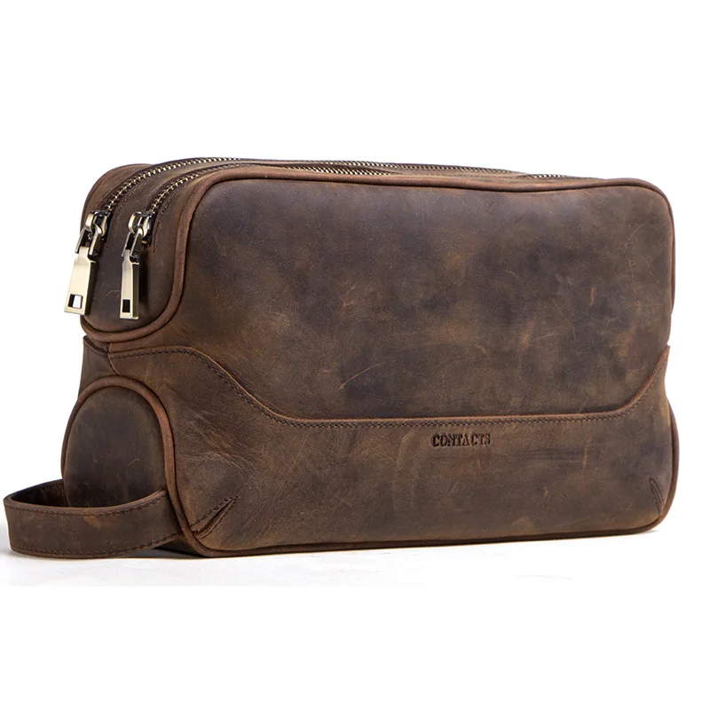 Genuine Leather Cosmetic Bag Men Luxury Large Capacity Men Makeup Pouch Organizer Travel Vintage Toiletry Bags Storage
Genuine Leather Cosmetic Bag Men Luxury Large Capacity Men Makeup Pouch Organizer Travel Vintage Toiletry Bags Storage