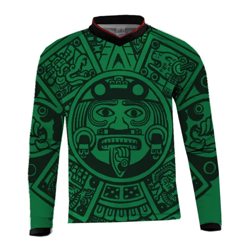 

2023 Aztec Mexico Downhill Jerseys Mountain Bike MTB Shirts Offroad DH Motorcycle Jersey Motocross Sportwear Clothing