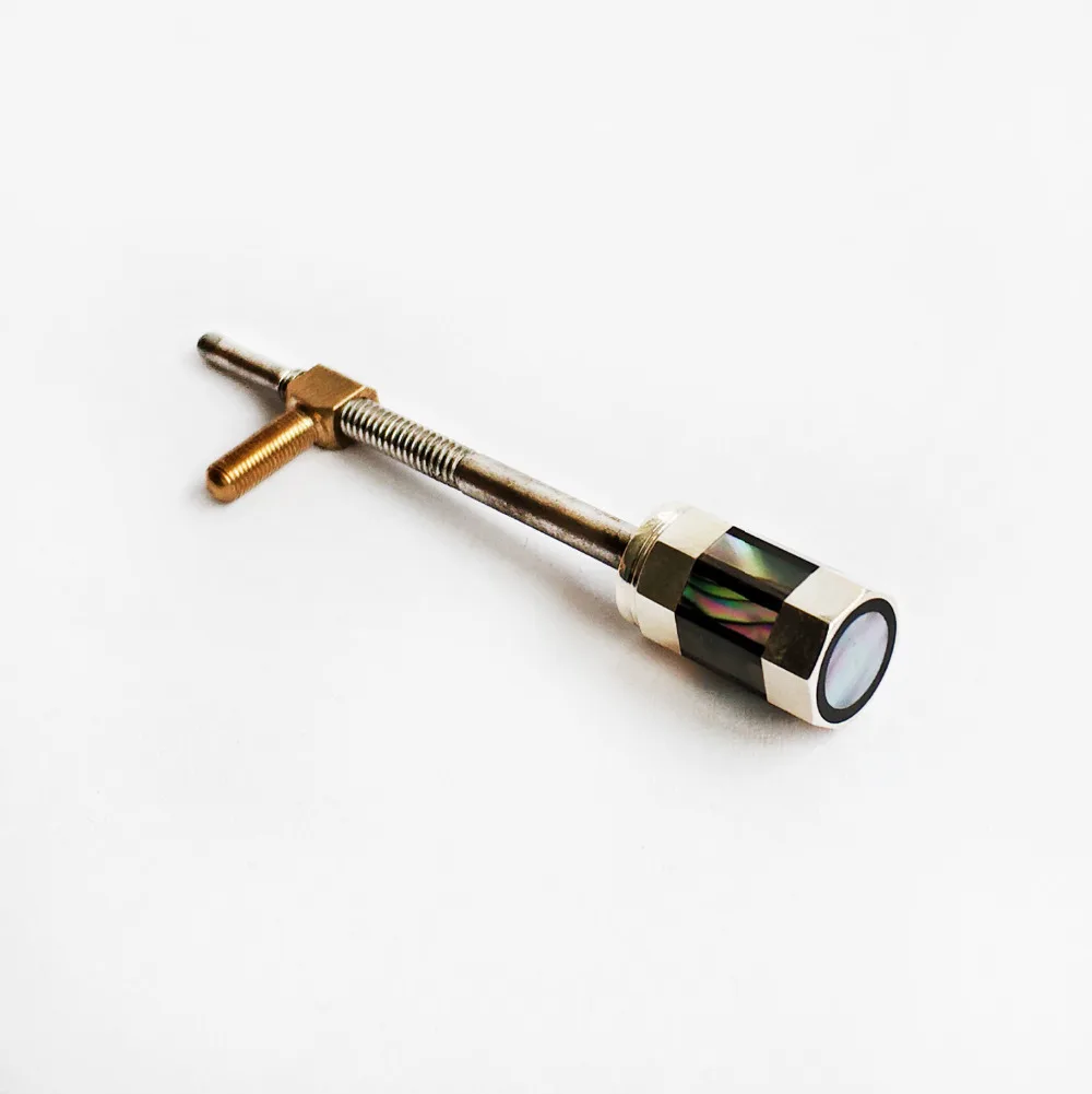 CELLO Master Level Sterling Silver Ebony Button Abalone Slide Mounted for Bow Frog FPS012
CELLO Master Level Sterling Silver Ebony Button Abalone Slide Mounted for Bow Frog FPS012