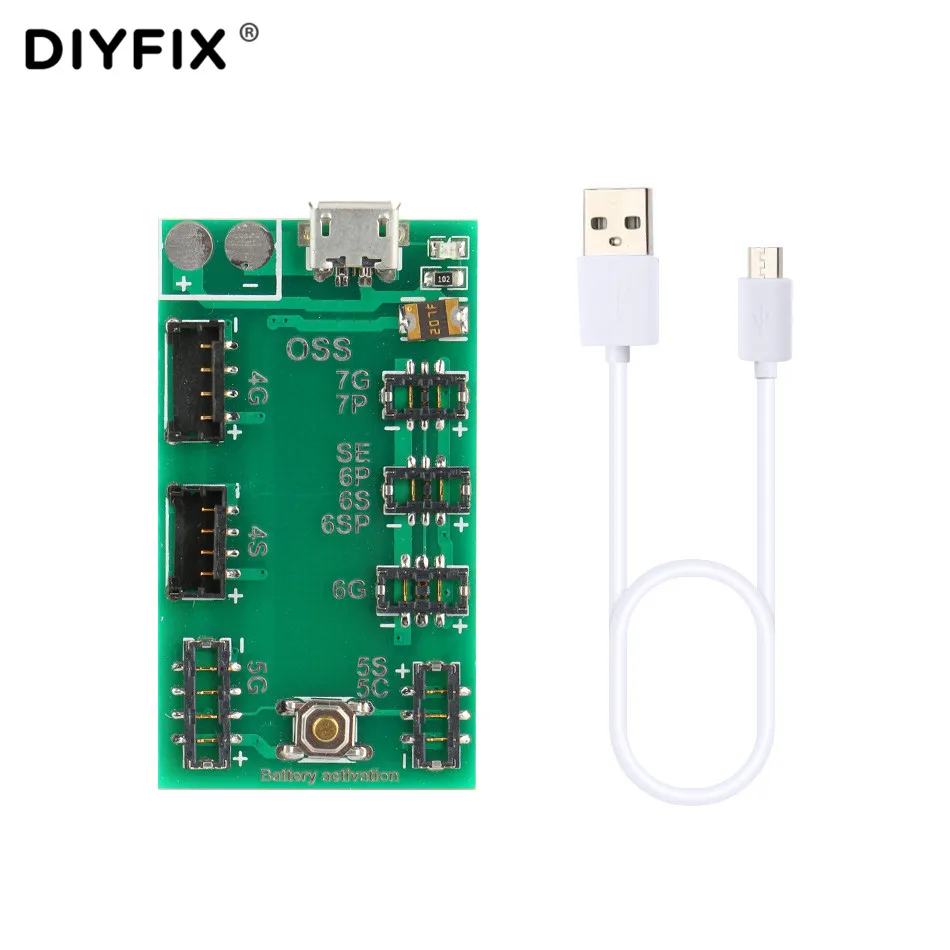 Зарядный кабель DIYFIX для аккумулятора, плата с активируемой платой, источник питания для iPhone 7P, 7, 6, 6S, 6SP, 6plus, 5SE, 5s 5, 4s 4, с бесплатным USB-кабелем
Зарядный кабель DIYFIX для аккумулятора, плата с активируемой платой, источник питания для iPhone 7P, 7, 6, 6S, 6SP, 6plus, 5SE, 5s 5, 4s 4, с бесплатным USB-кабелем